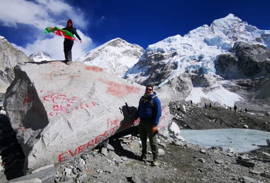 Antonio Gil Burgoin en el Monte Everest