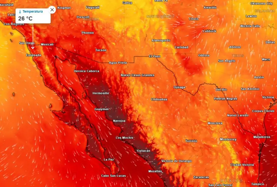 Calor para Tijuana este 3 nov