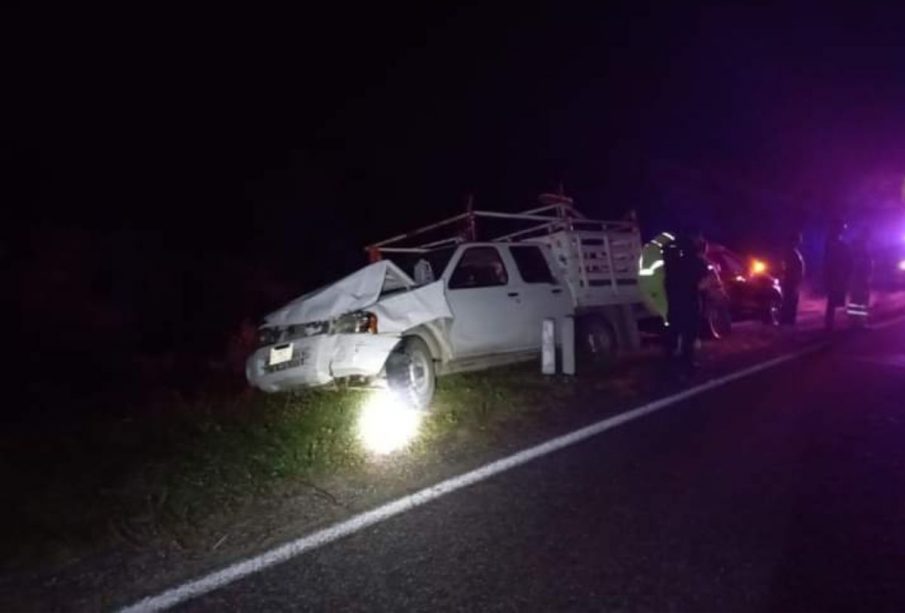 Camión accidentado en Los Barriles