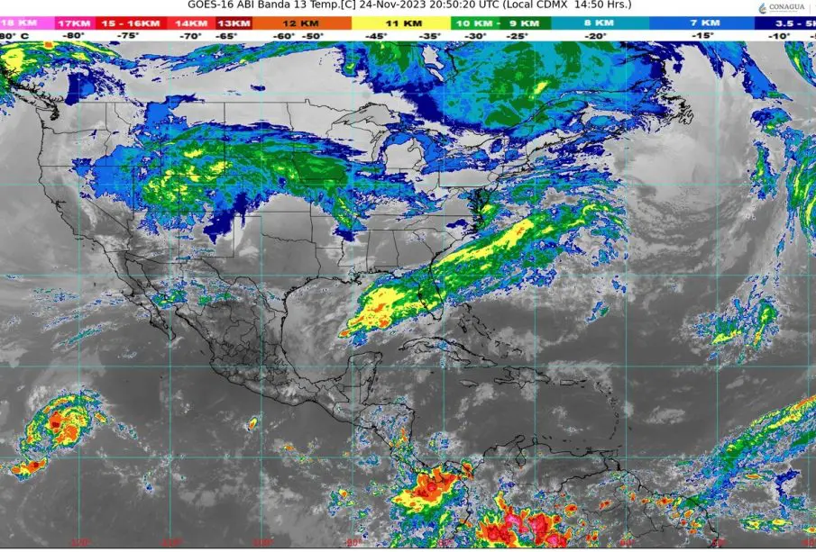 Clima en México 24 nov