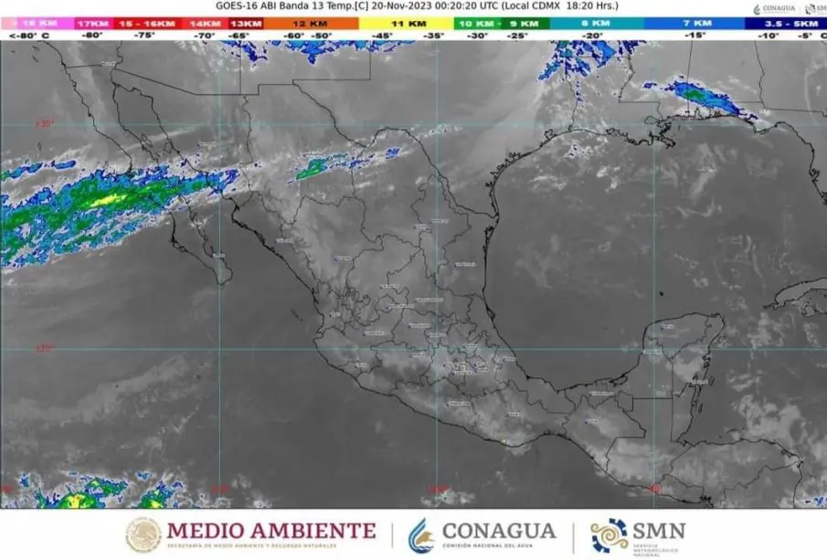 Habrá descenso en la temperatura por frente frío
