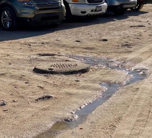 Fuga de agua en calle