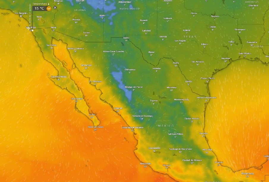 Heladas en BC y Tijuana por tormenta invernal