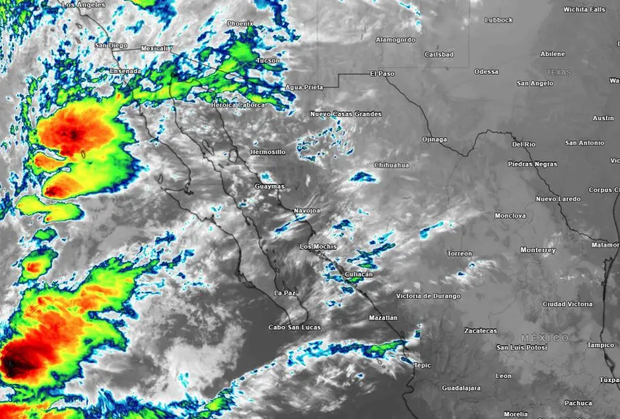 Lluvias y frío sobre BC y Tijuana
