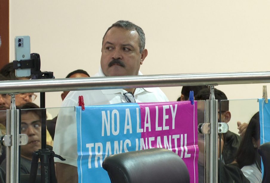 Manifestación contra la ley transinfantil