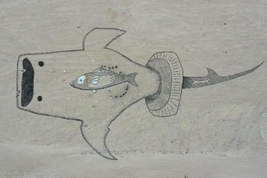 Pintan mural de tiburón ballena para concientizar a la ciudadanía