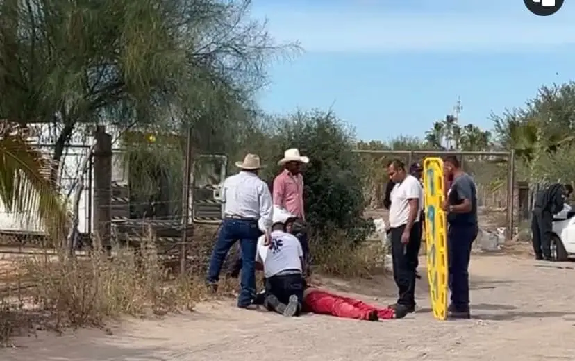 Personas volcadas en Comondú