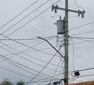 Poste de luz en La Paz