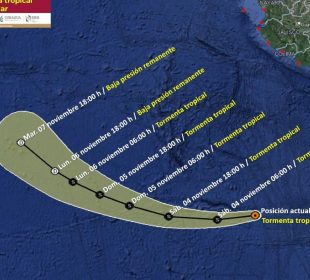 Tormenta tropical ‘Pilar' sin riesgo para costas mexicanas