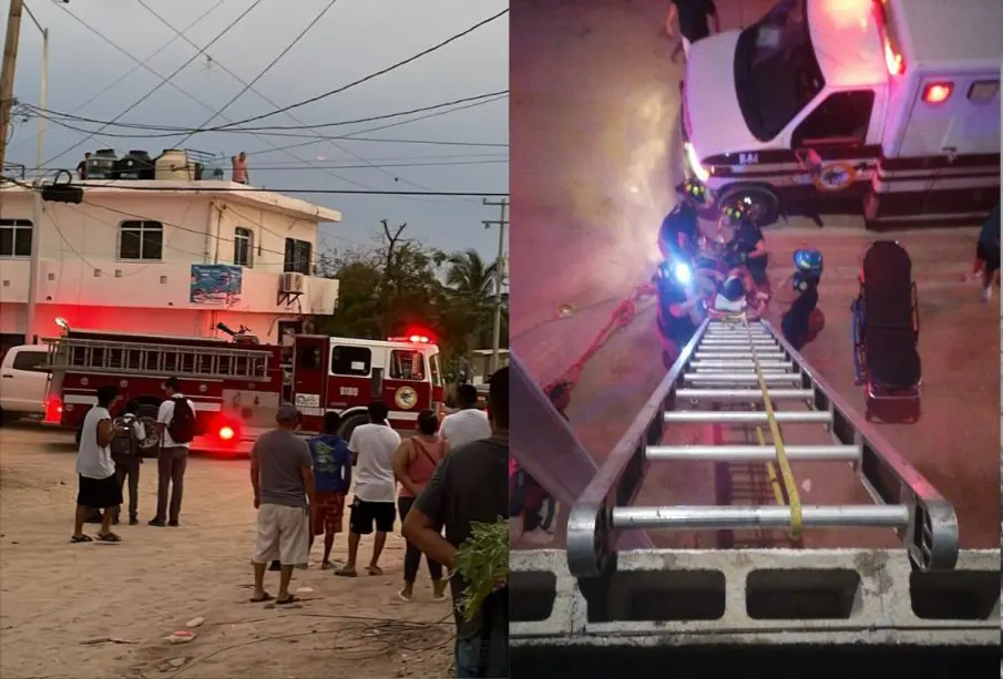 Unidad de bomberos en la colonia Palmas de Cabo San Lucas