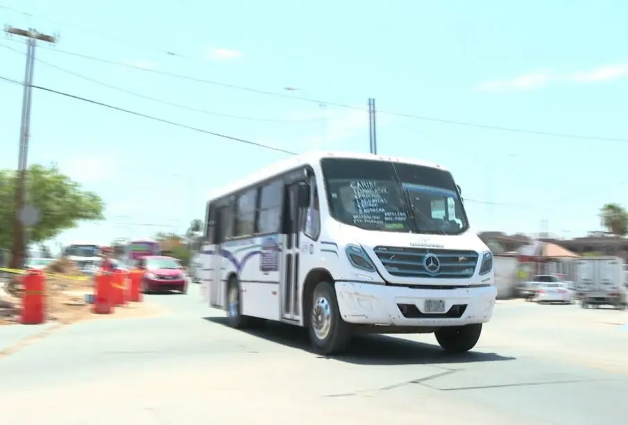 Unidad de transporte público en La Paz