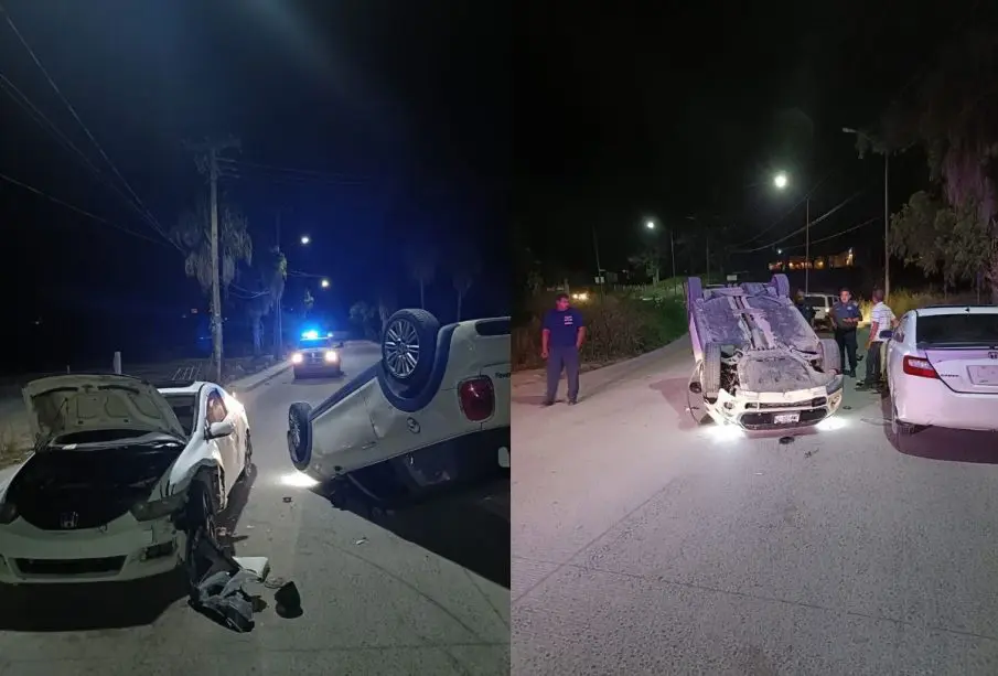 Volcadura en Todos Santos