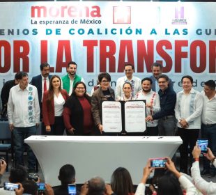 Firma de alianza política