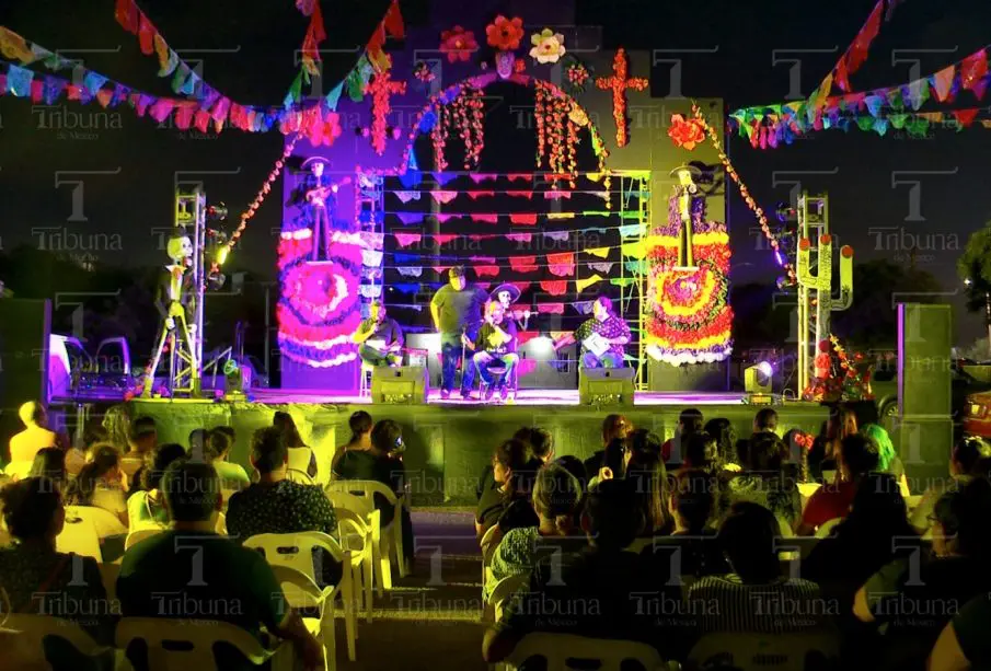 Escenario en panteón de Jardines del Recuerdo