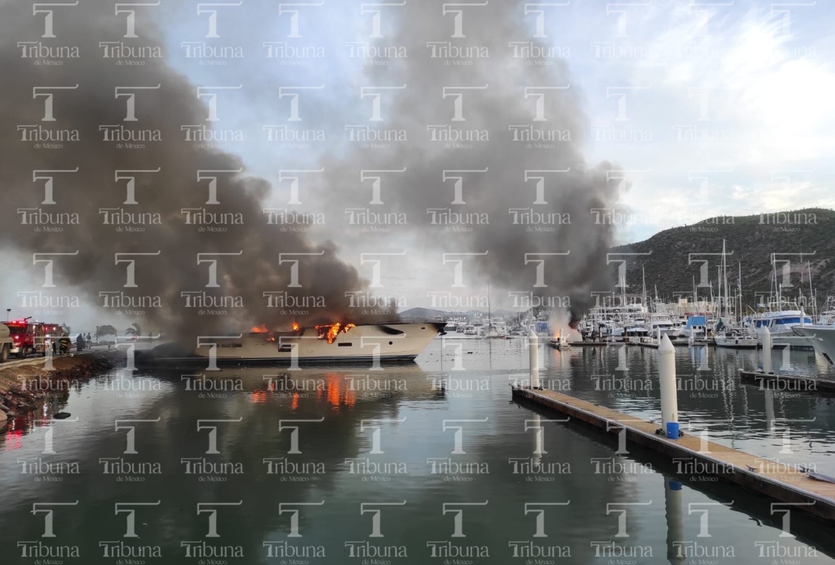 Incendio en la Bahía de la Paz