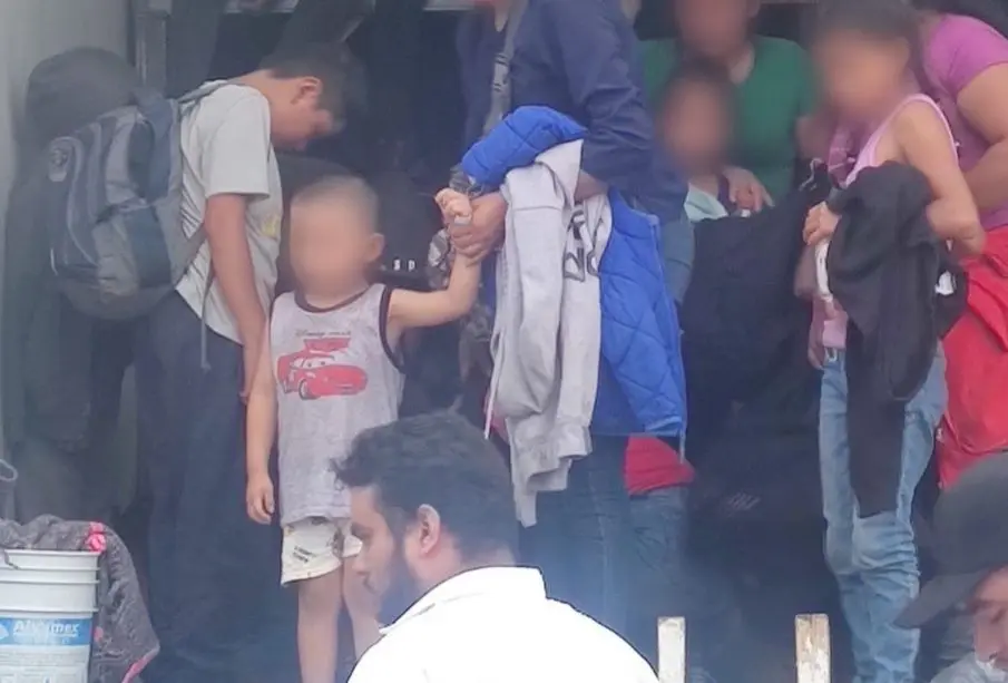 Migrantes en Veracruz.