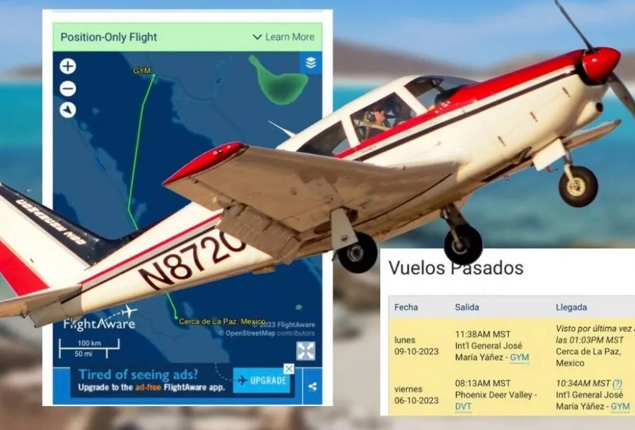 Información sobre el vuelo desaparecido