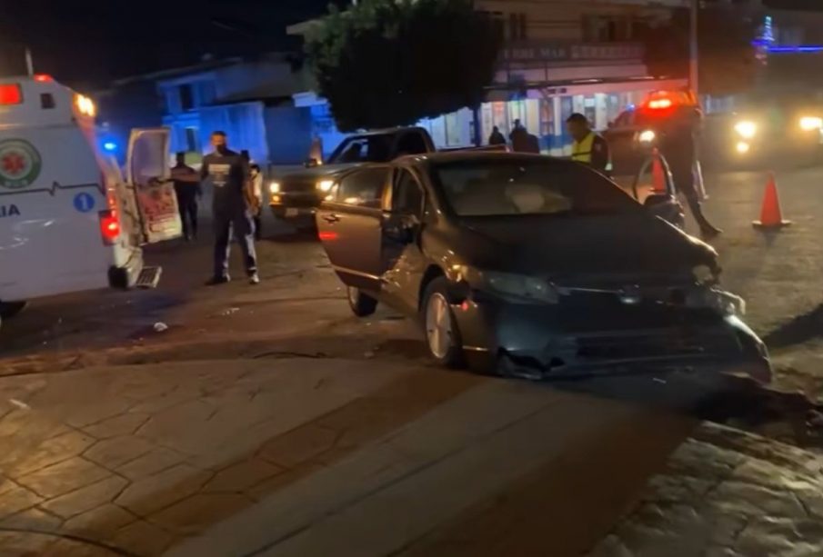 Accidente en las calles Montes de Oca y bulevar Agustín Olachea