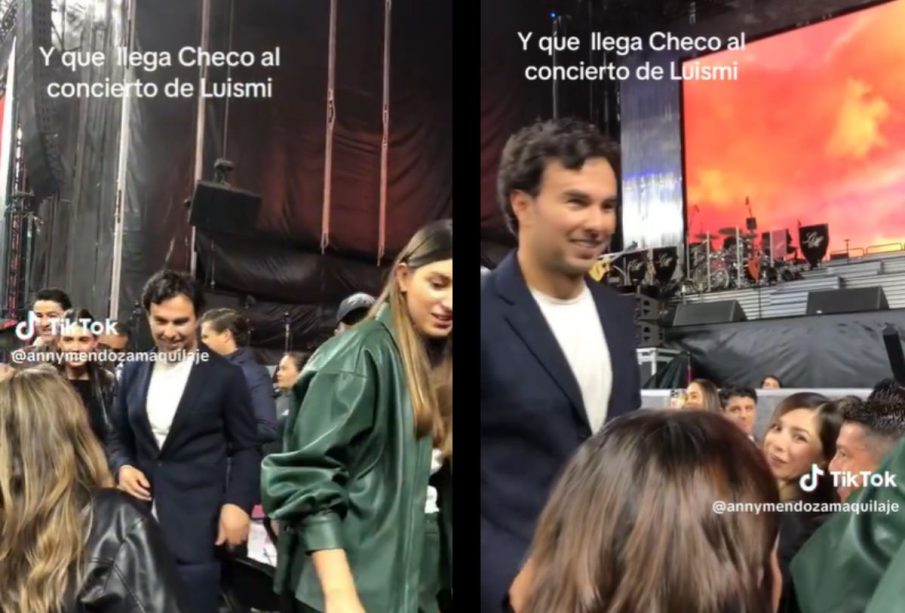 Checo y su esposa.