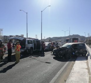 Accidente en la carretera transpeninsular deja cuatro personas lesionadas