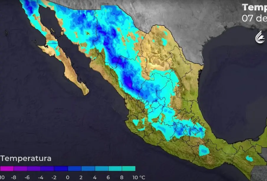 Temperaturas mínimas en Baja California