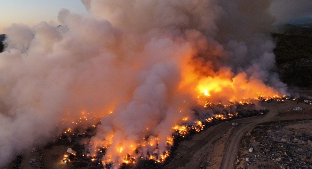 Incendio en Relleno Sanitario La Candelaria ha sido controlado