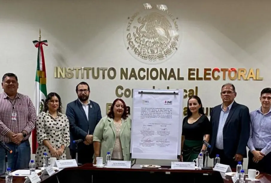 Convenio de INE con el Tribunal Estatal Electoral BCS