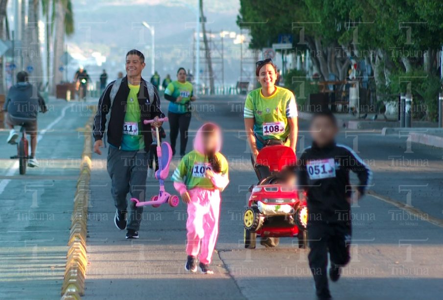 Familia participanto de la carrera “BCS Sin Límite”