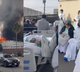 Desalojan HGZ 20 del IMSS en Tijuana, tras incendio en bodega