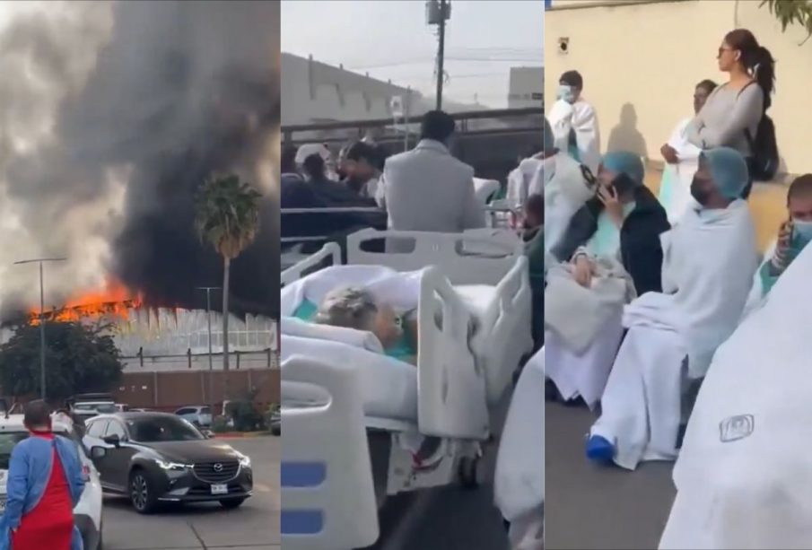 Desalojan HGZ 20 del IMSS en Tijuana, tras incendio en bodega