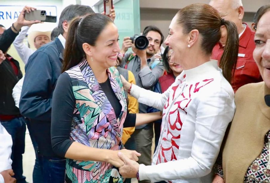 Milena Quiroga Romero y Claudia Sheinbaum