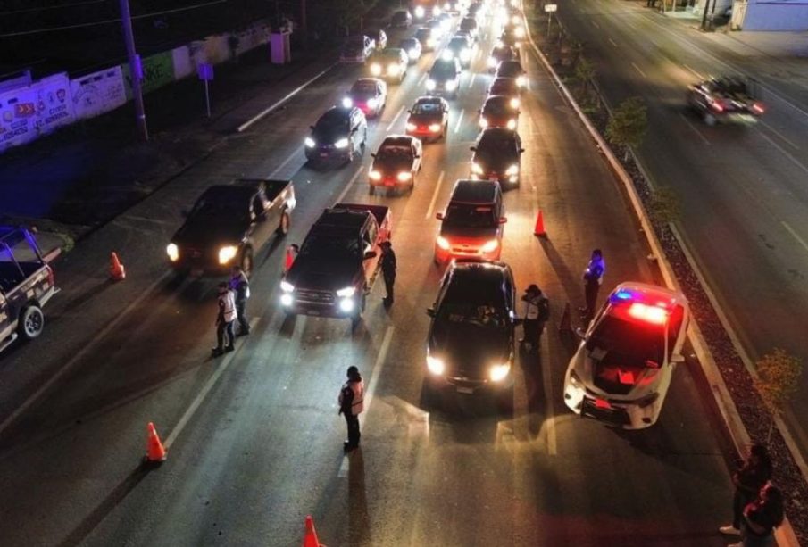 Operativo vial en La Paz