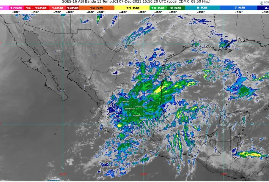 Probabilidad de lluvias para Tijuana 07-dic