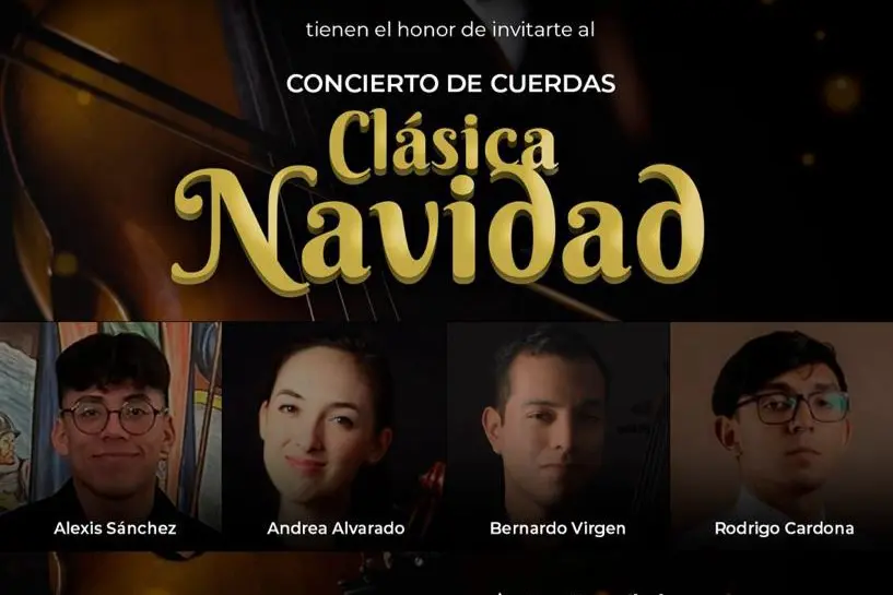 Se realizará concierto de cuerdas Clásica Navidad