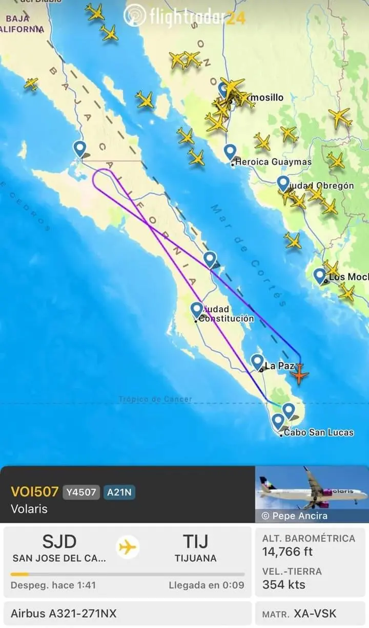 Vuelo de Los Cabos a Tijuana regresa a aeropuerto por emergencia