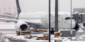 Aviones congelados en Aeropuerto de Múnich