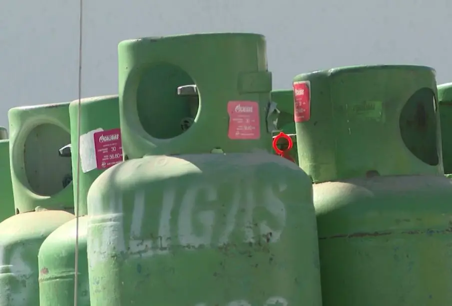 Cilindros de gas LP.