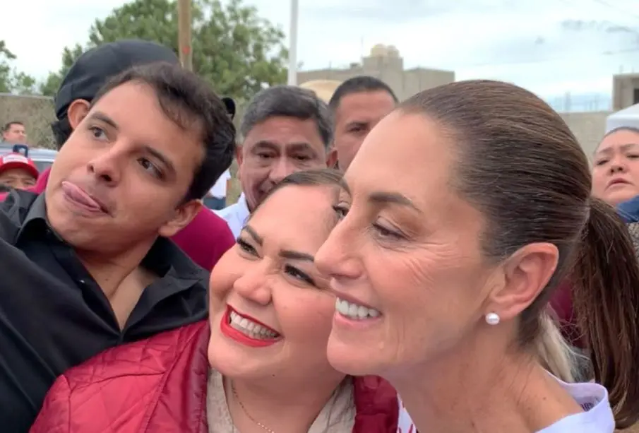 Claudia Sheinbaum con el gobernador de BCS y el alcalde de Los Cabos