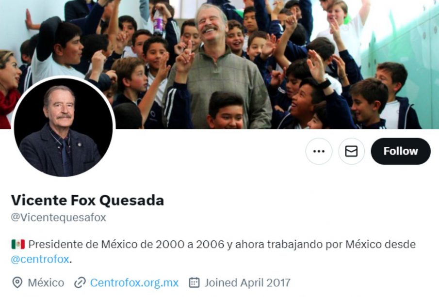 Cuenta en X de Vicente Fox