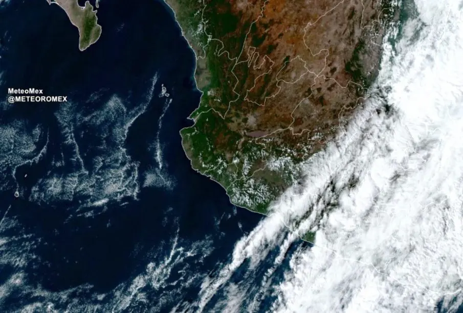 Mapa del pronóstico del clima para el Occidente de México