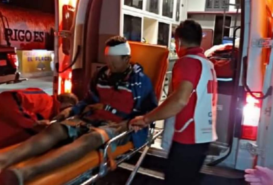 Hombre en ambulancia