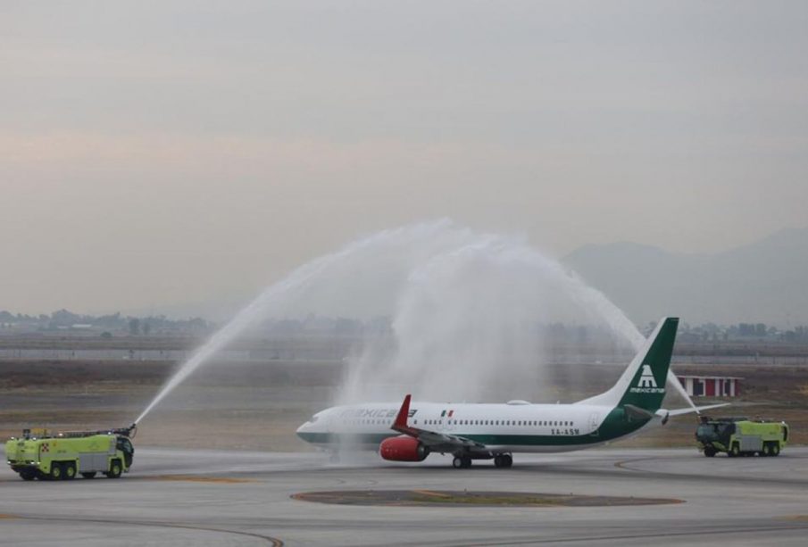 Avión de Mexicana de Aviación.