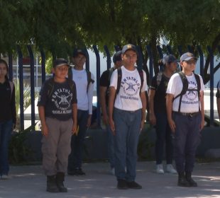 Menores que conforman el Pentathlón Deportivo Militarizado Universitario