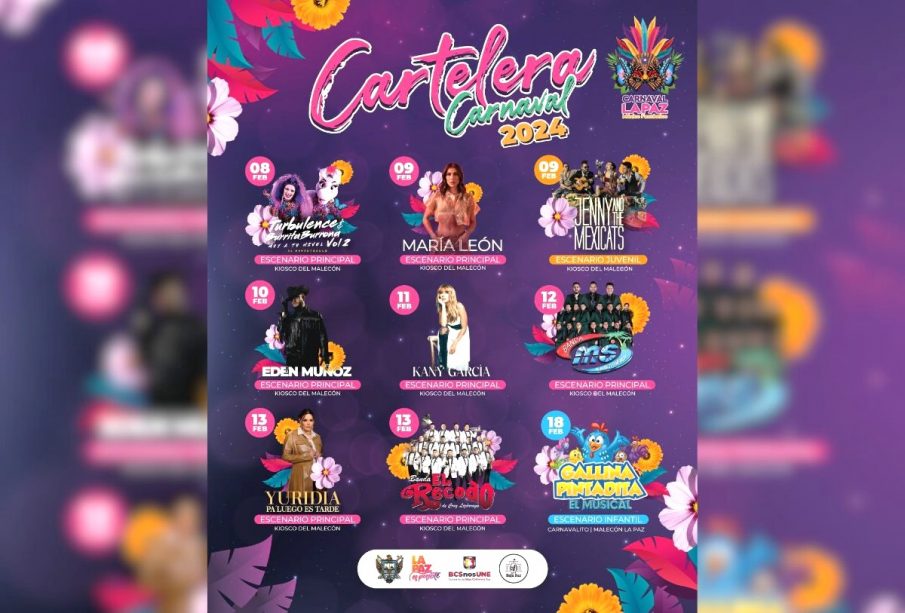 Cartelera Carnaval 2024 en La Paz