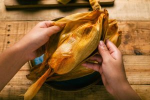 Tamales de hoja de maíz