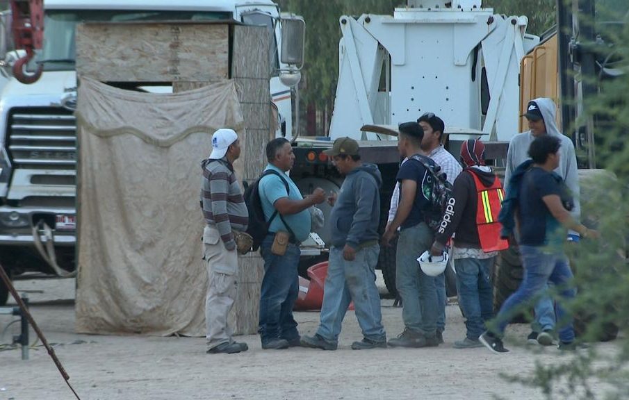 Trabajadores de El Piojillo