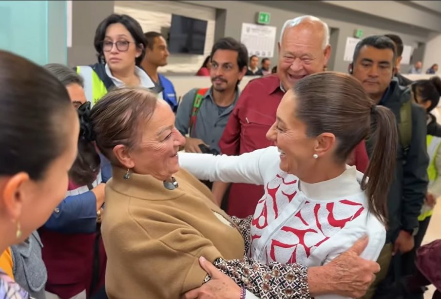 Víctor Castro Cosío y Claudia Sheinbaum