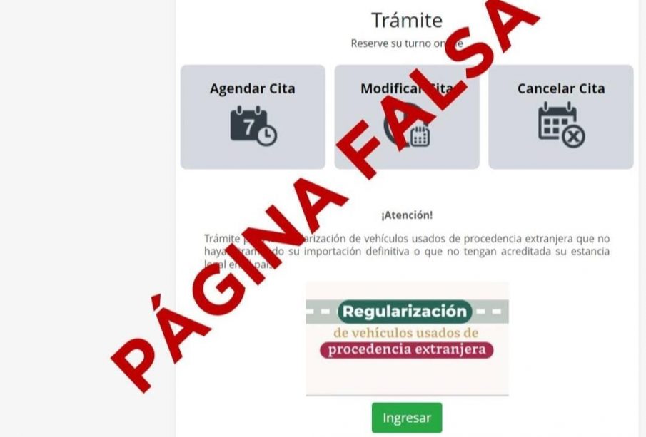 Repuve alerta sobre página de internet falsa