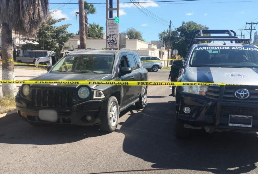 Camioneta robada en Baja California