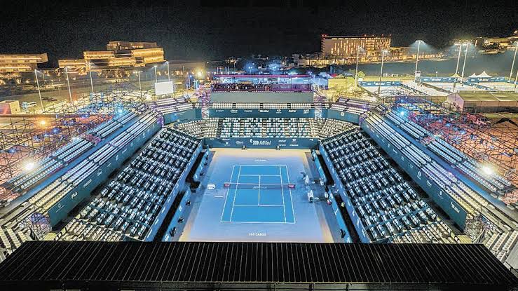 Cancha de tenias en donde se desarrollará el Abierto de Acapulco